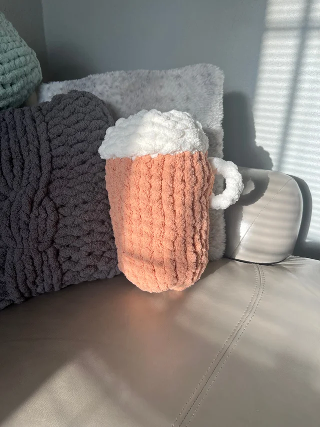 beer mug pillow