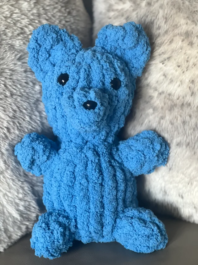 dog knit plushie
